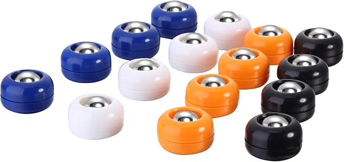 Gejoy Mini Shuffleboard Replacement Puck Tabletop Equipment Rollers Set Shuffleboard Curling Accessories