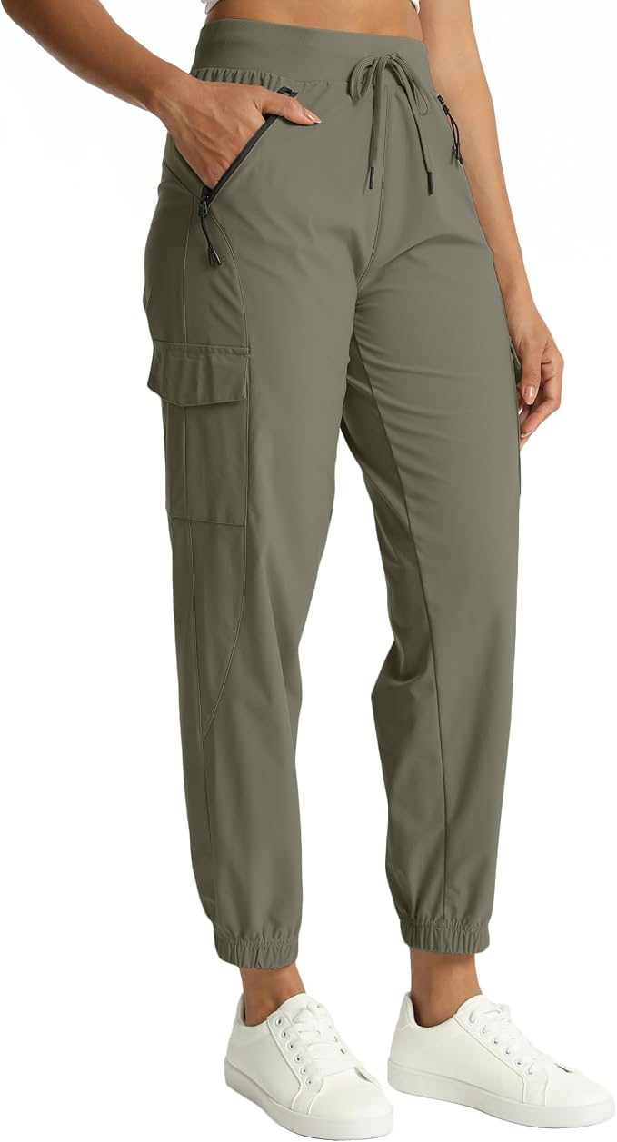 Women's Joggers Cargo Pants Lightweight Quick Dry Hiking Running Pants for Athletic Casual & Outdoor