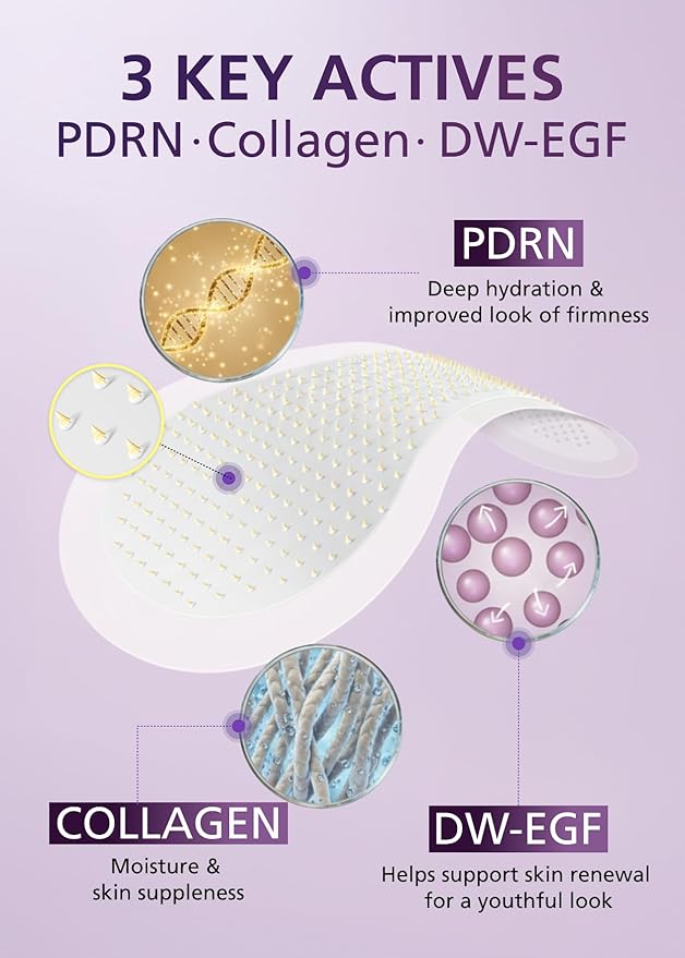 DWEasyDerm EasyDerm PDRN Patch – Under Eye & Smile Line Care, 4 Patches | K-Beauty Korean Skincare with Collagen & EGF, PDRN Eye Mask, Self-Care Essential