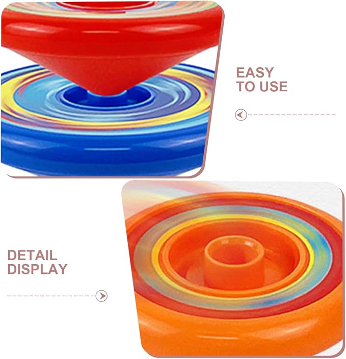 Toddmomy 1 Set Stackable Spinning Tops, Spinning Tops for Kids Educational and Interactive Learning's Stack Toys