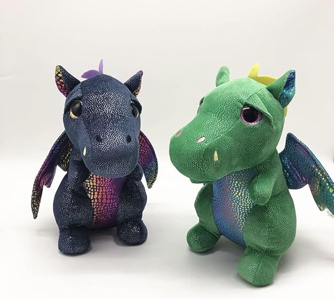 Dragon Stuffed Animals Soft Plush Cute Dragon Doll for Boys Girls 10 in (xiaofeilong lvse)