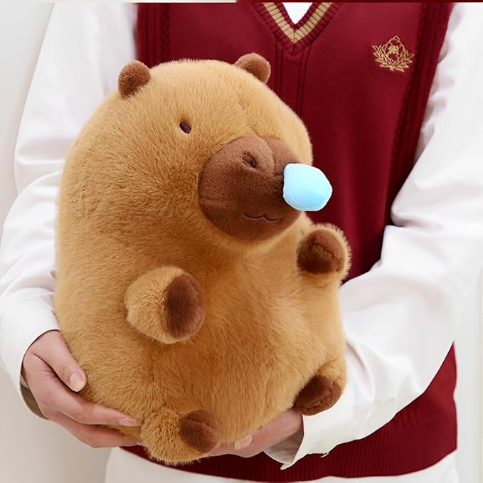 JPORSHU Capybara Plush Toy，12inch Cute Capybara Plush ， Kawaii Capybara Stuffed Animal and Home Decor Gifts