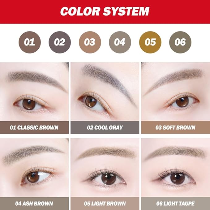 Espoir The Brow Balance Pencil #6 Light Taupe | Eye Brow Pencil Quick and Easy to Draw without Clumping with Slim Triangle Shape| A Detailed and Rich Eyebrow Texture | Korean Eyebrow Makeup