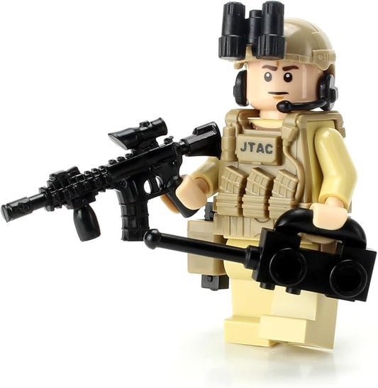 Battle Brick 1.6 Inches Tall JTAC/CCT Air Force Special Forces Value Custom Minifigure | Accessories Made in The USA | Genuine Military Minifig | Great Gift for Ages 10+ to Adult AFOL