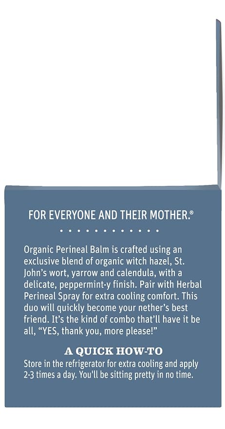 Earth Mama Organic Perineal Balm - 2 fl oz - Herbal Skin Balm with Organic Witch Hazel and Calendula - Pregnancy and Postpartum Essentials