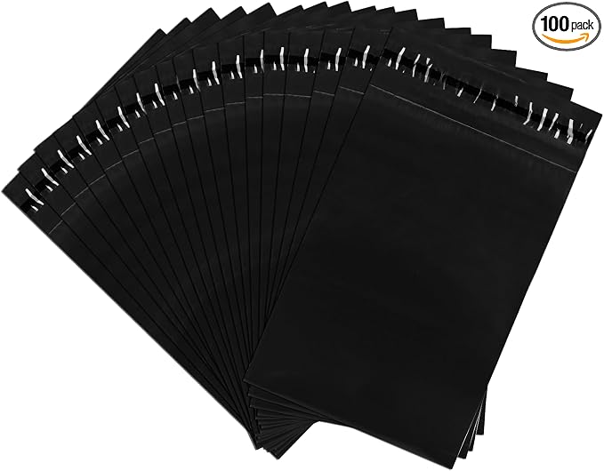Sanitary Napkin Disposal Bags 100 Pcs 11.4'' x 6.7'' Tampon Disposal Feminine Pads Period Hygiene Disposable Bags for Feminine Products Odor Blocking (Black)