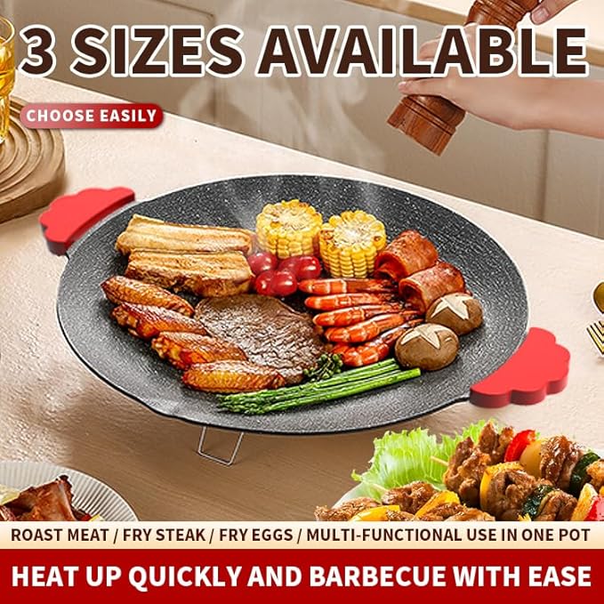 16" Indoor Grills Electric Smokeless, Includes 4 Barbecue Tools, 3 Cleaning Towels, Drip Tray, Suitable for Teppanyaki and Grilling