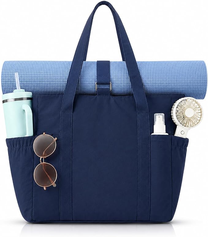 Tote Bag for Women, 26L Capacity Travel Purses Work Bag, Small Zipper Tote Bag for Travel Nurse Gym Teacher