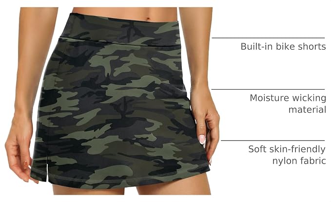 LouKeith Tennis Skirts for Women Golf Athletic Activewear Skorts Mini Summer Workout Running Shorts with Pockets