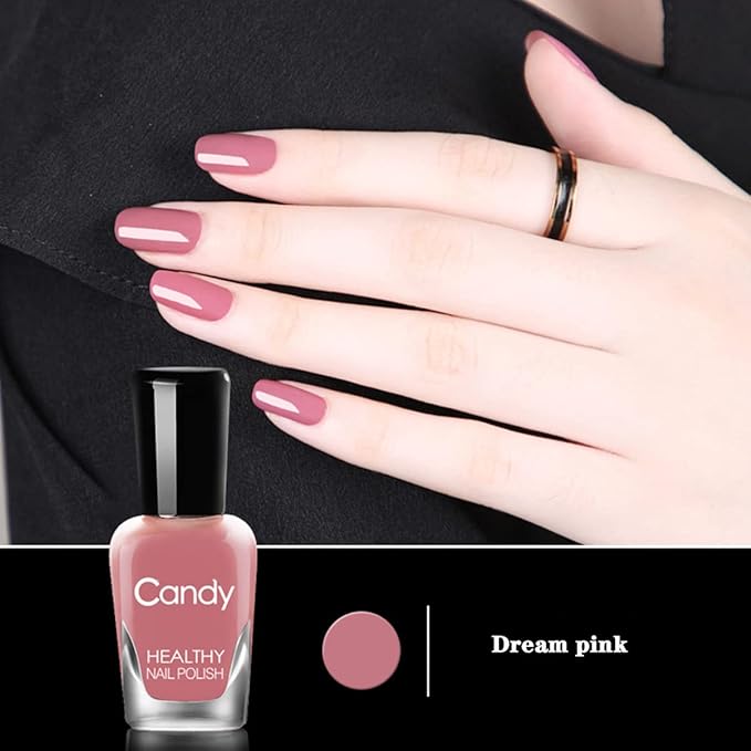 Non Toxic Nail Polish Set, Easy Peel Off and Fast Dry NailPolish Set for Pack, Eco Friendly and Organic Water Based Nail Polish for Women,Teens(18 Bottles)