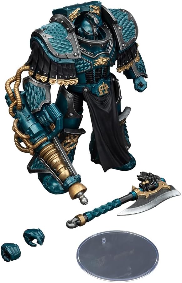 JOYTOY Warhammer 40K The Horus Heresy 1/18 Action Figure-Alpha Legion Lernaean Terminator with Conversion Beam Cannon-Collection Model Birthday Gifts