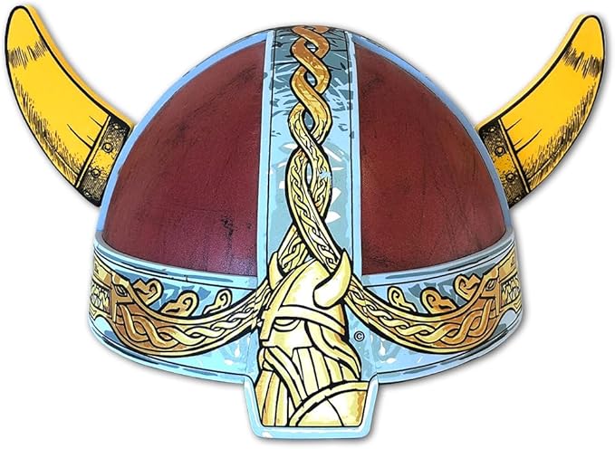 Liontouch - Viking Helmet | For Kids Aged 3-8 Years - One Size Fits All | Chief Harald’s Medieval Foam Toy For Little Warriors & Berserker’s Pretend Play | Durable Accessory For Dress Up & Costumes