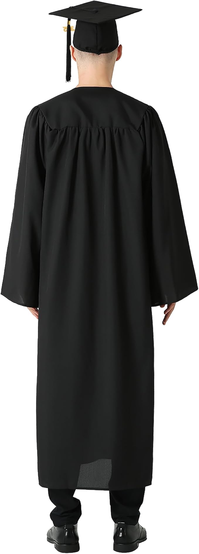 GraduationMall Matte Graduation Gown Cap Tassel Set 2025 for High School and Bachelor