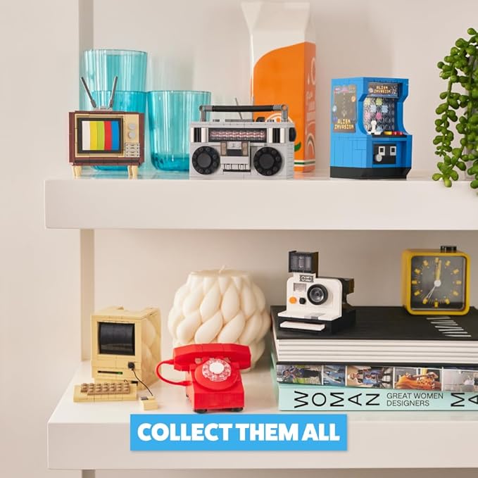 MAX Premium Retro Building Bricks Collection (Polaroid) by ZURU, Building Bricks for Teens, Adults and Collectors. Build, Collect and Display Your Ultimate Collection of Retro Technology!
