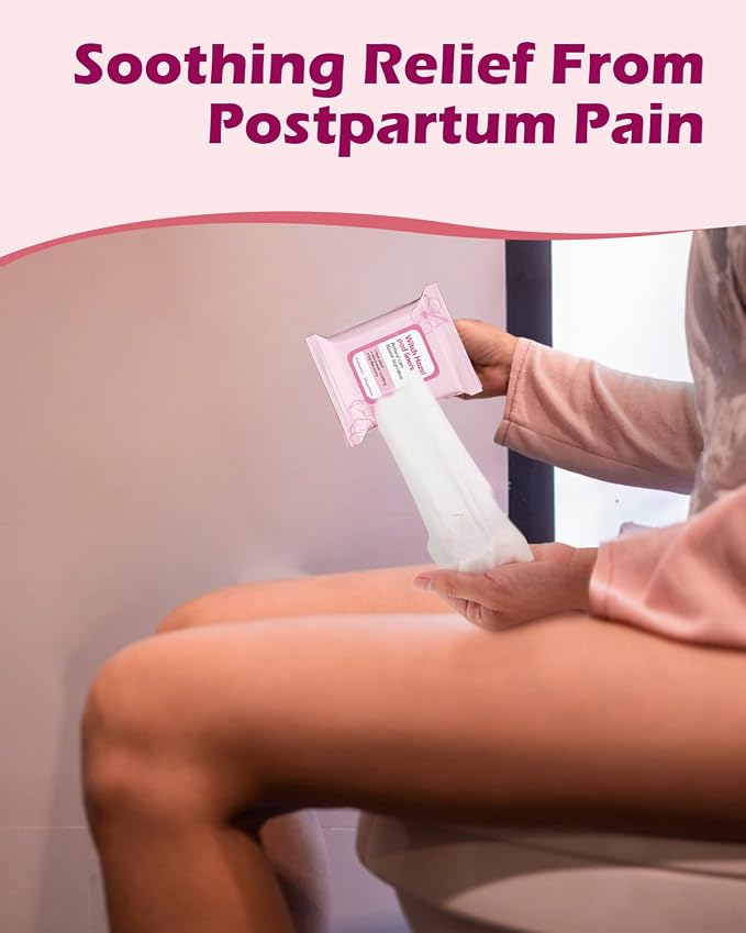 Postpartum Recovery Essentials Kit, Postpartum Kit for New Mom | Birth Comb, Peri Bottle, Disposable Underwears, Perineal Healing Foam, Instant Ice Pads, Cooling Pad Liners, Socks, Wash Bag