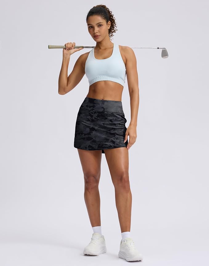 Skorts for Women with Pockets High Waisted Golf Skirts | Built-in Shorts, A Line, Athletic, Casual, Pickleball, Tennis Skirt