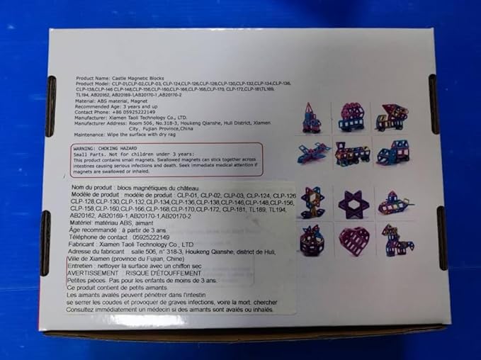 AOMIKS 154 Pcs Magnetic Building Blocks Educational & Inspirational Magnetic Stacking Blocks Mini Magnetic Tiles Construction Toys Building Set for Kids Birthday Gift for Girls Boys Ages 3-12