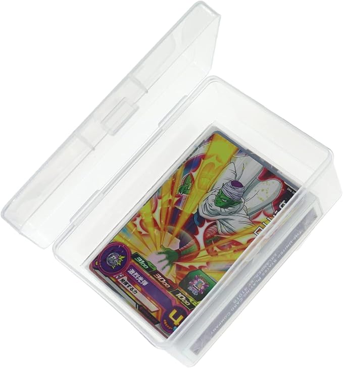 Plastic UNO Card Case Box Holder, High Capacity Playing Card Case, Clear Playing Card Box Storage Card Deck Case (NO Cards) (Set of 2)