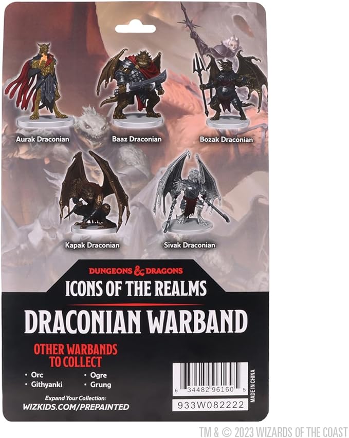 WizKids D&D Icons of The Realms Draconian Army Miniature Figures