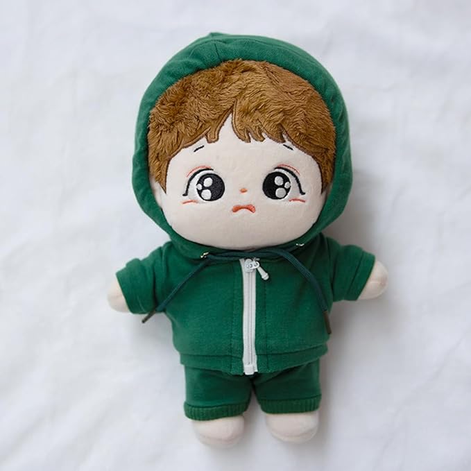 10cm 15cm 20cm Plush Doll Clothes Coat Pants Multi-Color Sportswear Sets Toys Dolls Accessories (Orange, 10cm)