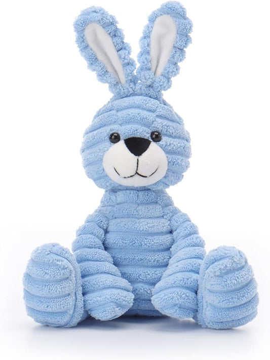 Apricot Lamb Sky Blue Corduroy Bunny Stuffed Animals for Kids, Soft Cute Plush Toys for Baby Girl and Boy, 6.3 Inches