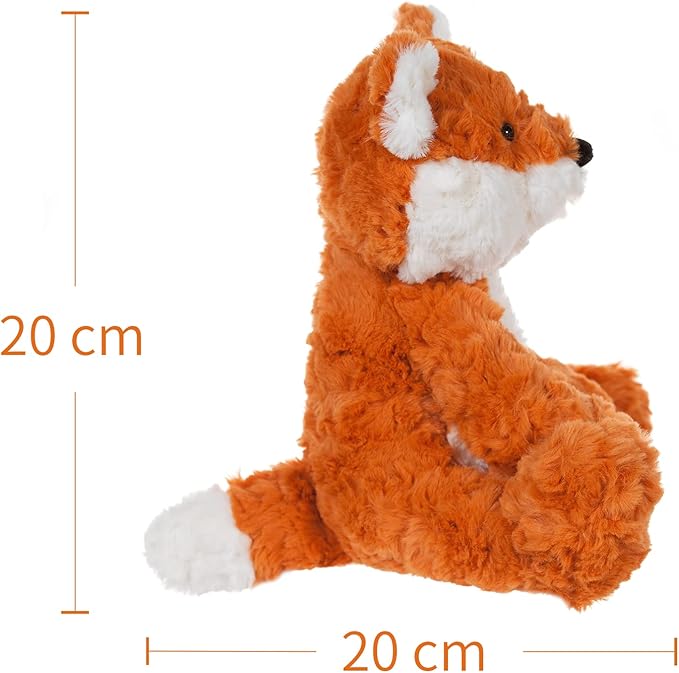 Apricot Lamb Toys Plush Yellow Fox Stuffed Animal Soft Cuddly Perfect for Child (Orange Fox,8 Inches)