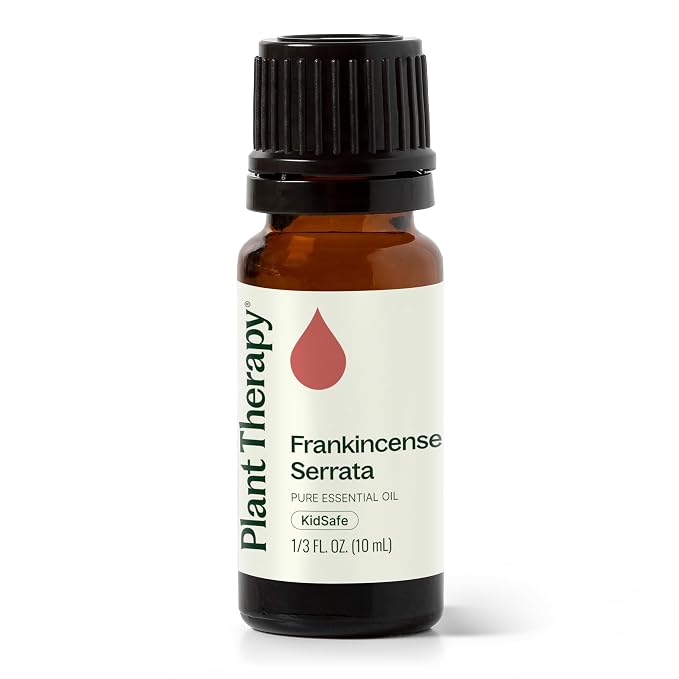 Plant Therapy Frankincense Serrata Essential Oils 100% Pure, Undiluted, Natural Aromatherapy, Frankincense Oil for Diffuser, Skin, Massage, & Joint Health, Therapeutic Grade 10 mL (1/3 oz)