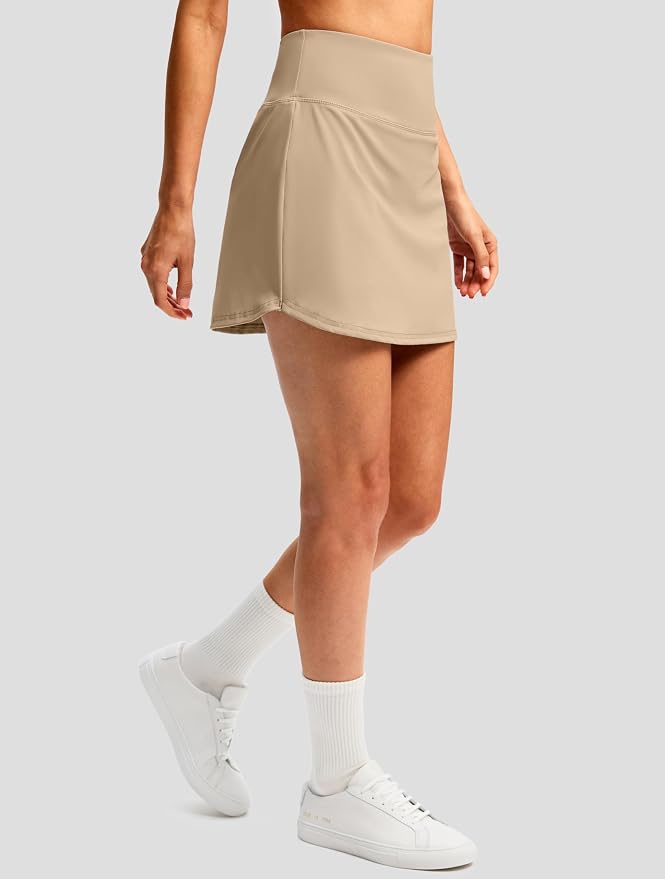 G Gradual 16"/18" Skorts for Women Golf Skirt with 2 Pockets Summer Casual | Built-In Shorts, High Waist, Soft 4-Way Stretch, Breathable Mesh Liner, Tennis Pickleball Athletic Wear, Easy To Match