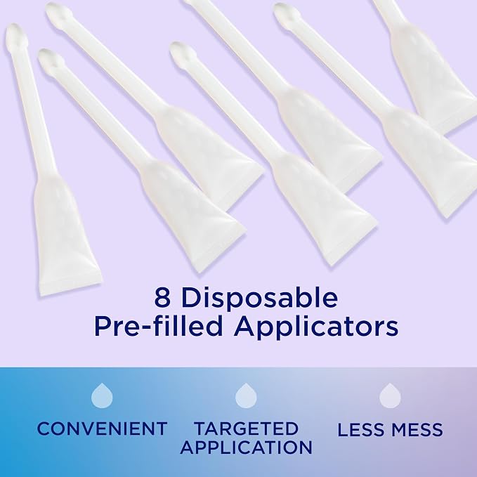 Replens Long-Lasting Vaginal Moisturizer, Relieves Vaginal Dryness for Up to 3 Days, Fragrance Free, 8 Pre-Filled Applicators