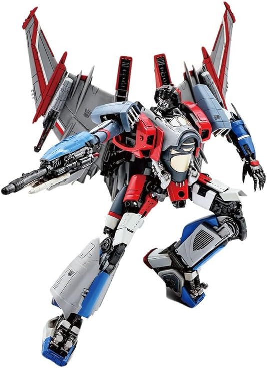 PARKHO Transformers Bumblebee Starscream Figure Model Kit – Cybertron Aircraft Easy to Assemble 3D Articulated Action Pre Painted Collectible Series Toys Hobby 08121