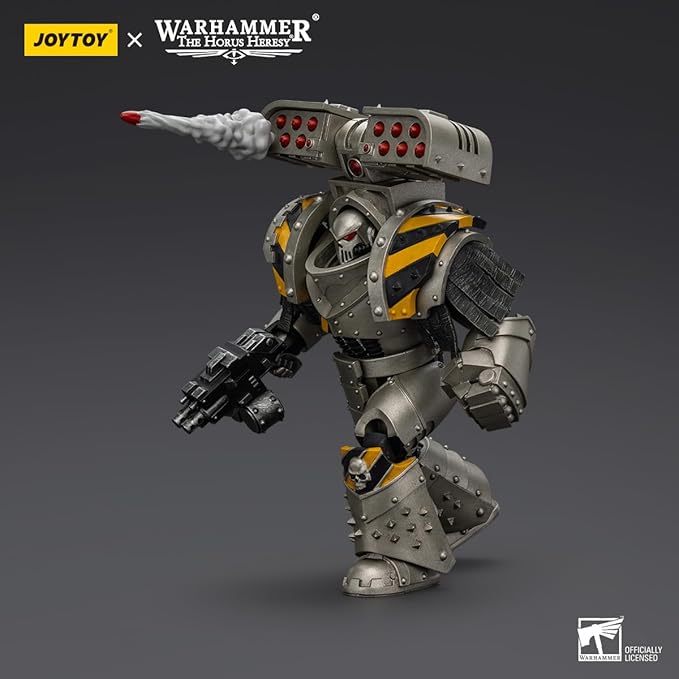 JOYTOY 1/18 Action Figures - Warhammer The Horus Heresy Iron Warriors Tyrant Siege Terminator with Rocket Launcher - 5‘’,Highly Posable Collectible Model Ages 15+