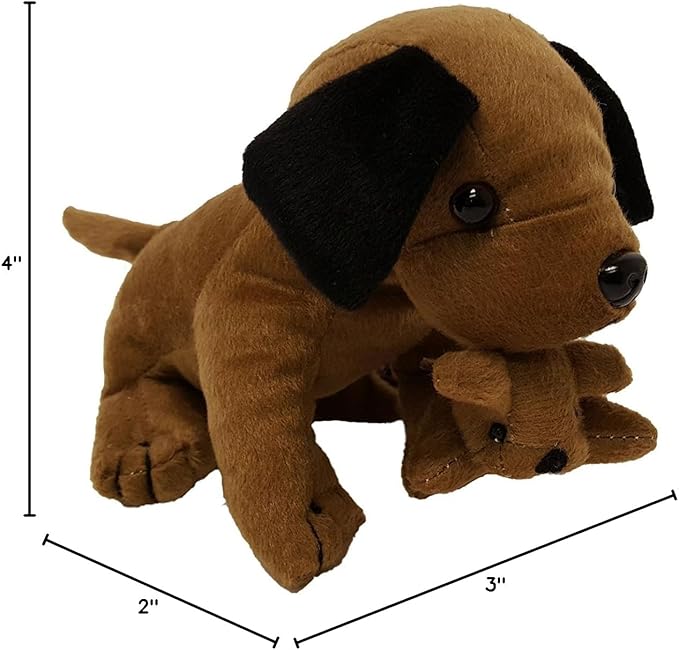Plush Dogs and Cats Holding Their Babies (12 Dogs Holding Puppies)