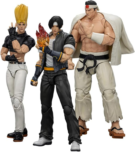 JOYTOY SNK 1/18 Action Figure KOF 98UM Hero-3PCS Collection Model Birthday Gift