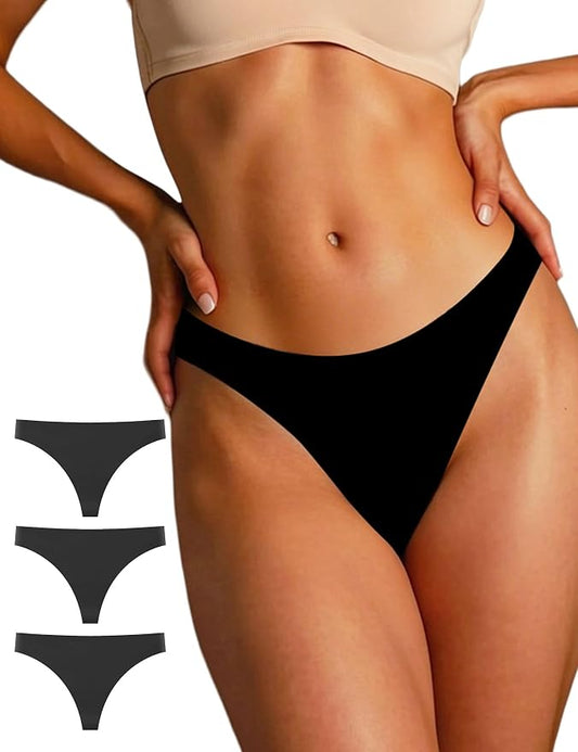 Seamless Thongs for Women G-string Thong No Line Workout Cotton Panty Liners Underwear Undies Fashion Clothing
