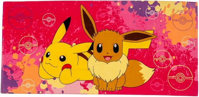 Pokemon Girl Anime Kids Super Soft Cotton Bath/Pool/Beach Towel, 58 in x 28 in, (Officially Licensed Product) By Franco