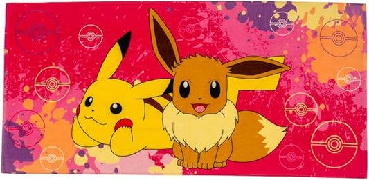 Pokemon Girl Anime Kids Super Soft Cotton Bath/Pool/Beach Towel, 58 in x 28 in, (Officially Licensed Product) By Franco