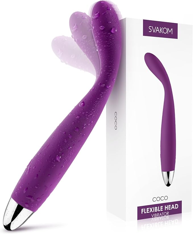 SVAKOM COCO Vibrator Dildo Sex Toys Finger Shaped - 8 Seconds to Climax Waterproof Vibes for Women - 5*5 Vibrations G Spot Clit Nipple Anal Personal Massagers Adult Toys
