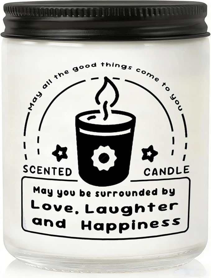 Scented Candles - Lavender Eucalyptus Candles for Home Scented, 7oz Soy Wax Aromatherapy Candle, Calming Candle, Inspirational Gifts for Women & Men