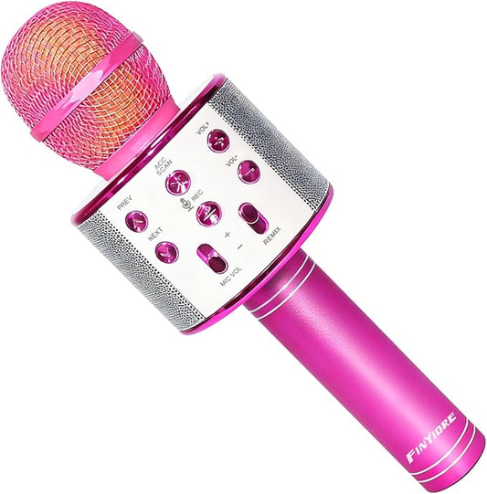 Microphone for Kids Karaoke Micorphones Adult Wireless Bluetooth Karaoke Machine Birthday Gift for Girls Boys Kids Toys for Teens All Ages 3 4 5 6 7 8 9 10 11 12 Year Old