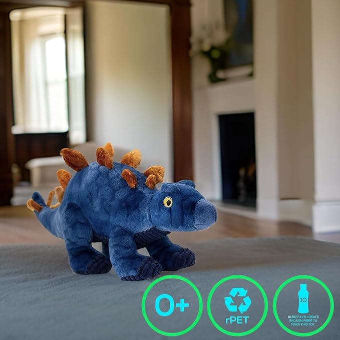 Deluxe Paws 100% Recycled Plush Eco Toys (Stegosaurus)