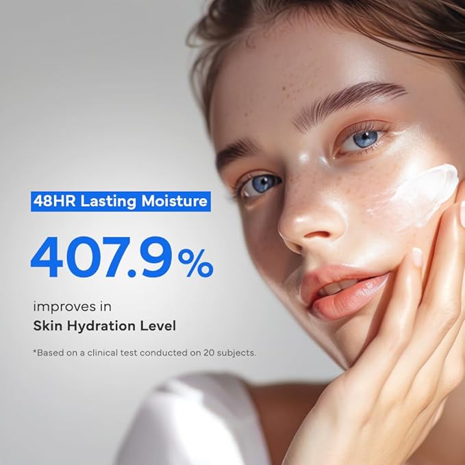 SAM'U PH Sensitive Cream– Face Moisturizer with Ceramide, Hyaluronic Acid & Allantoin & Centella, Long-lasting Hydration, Quick Absorbing Formula, Hypoallergenic Korean Skin Care 2.02 Fl Oz