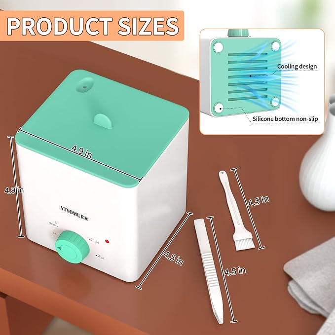 Upgraded Menstrual Cups Sterilizer Menstrual Disc Steamer, 2 in 1 Boiling & Steaming Modes, One-Click Knob Timer Auto Off, with 1 Cleaning Brush & 1 Heat Resistant Clip(Green)