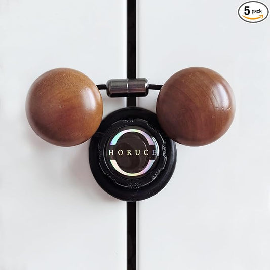 5 Pack Cabinet Locks Baby Proofing For Knobs & Handles, Length Adjustable Child Safety Locks, Easy to Use Safety Child Locks No Drill No Screws No Adhesive No Magnets No Tools. (Black)