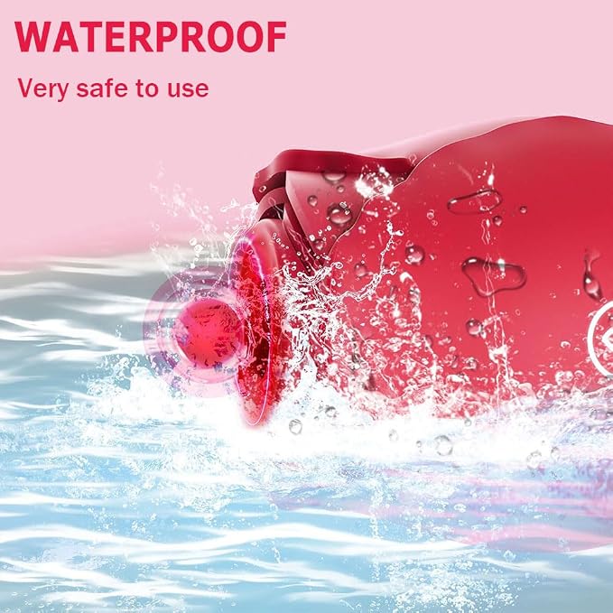 Rose Toy Clit Sucker Rose Sex Adult Toy Vibrator for Women Dildo Handheld Tool as Gift D-08