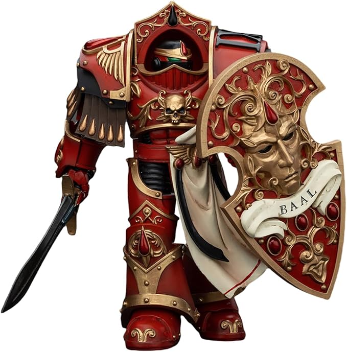 JOYTOY Warhammer The Horus Heresy 1/18 Action Figure Blood Angels Crimson Paladins Squad Crimson Paladin 2 Collection Model