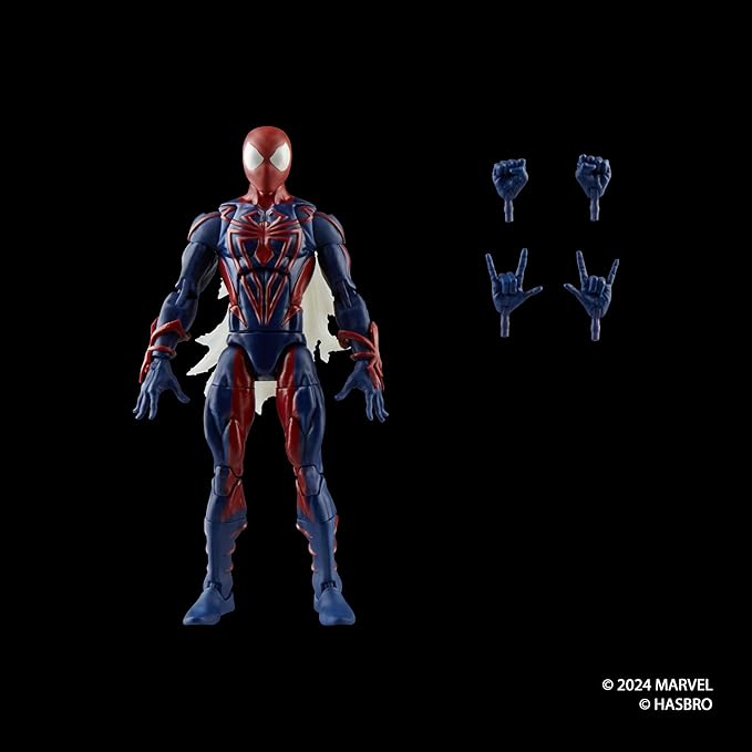 Marvel Legends Series Spider-Man Unlimited, Retro Comics Collectible 6-Inch Scale Action Figure