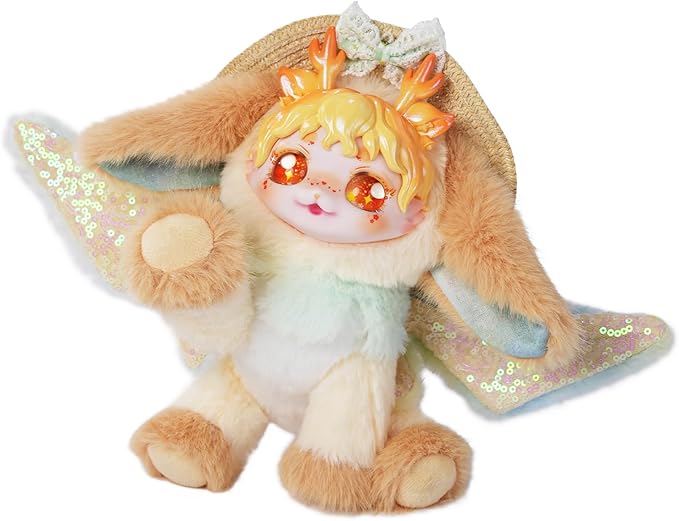 Wizarding Forest Fairy Plush Doll Series, 9 inch Fantasy Collectible Plush Toy with Wings and Tail, Soft Stuffed Animal for Kids, Girls, and Collectors - Flower Bell