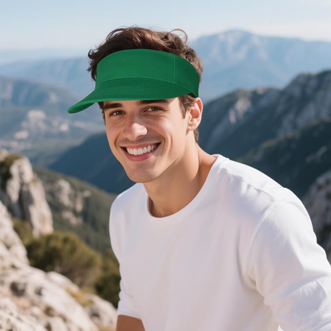 Topbuti Sports Sun Visor Hats for Women Men Adjustable Cotton Beach Baseball Tennis Golf Hat Caps UV Protection Visors