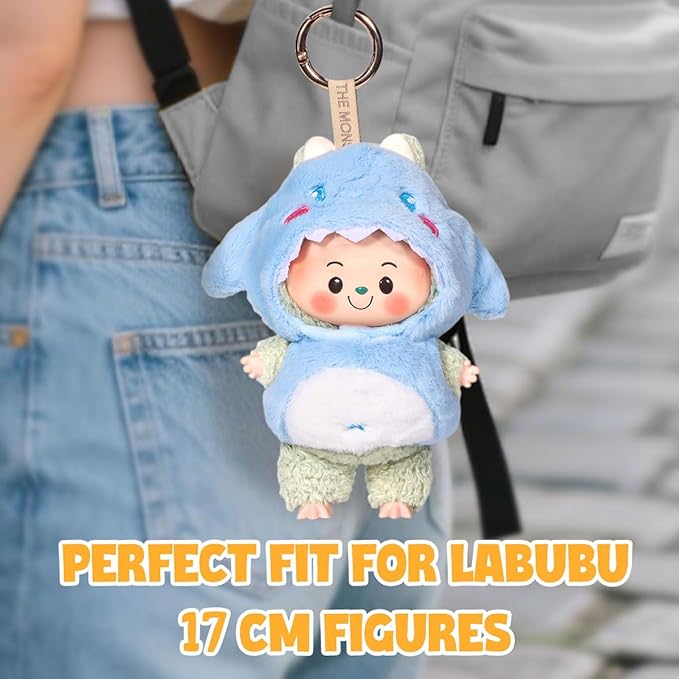 AICase for 17cm Doll Clothes/Outfit,Clothing Set for 17cm Doll,2 Piece Set Hat Clothing,Boys and Girls Stylish Adorable Clothes Accessories-04