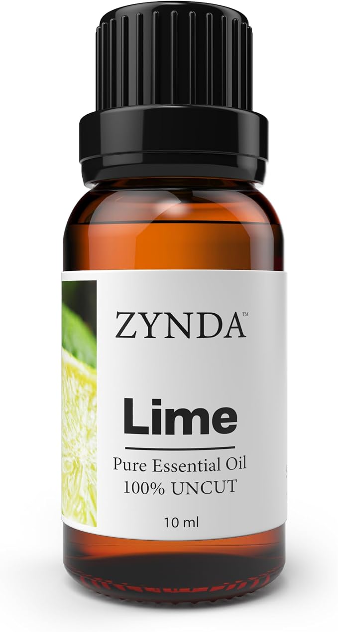 Lime Essential Oil 10ml – 100% Pure and Natural Lime Oil for Aromatherapy, and Skin Care – Premium Grade Essential Oils Diffuser, Massage, Body & Meditation